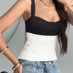 Black/ White Princess Polly Chantell Top